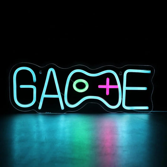 Gaming Neon Sign โ Gamepad-Shaped LED Wall Light for Boysโ Room & Gaming Decor