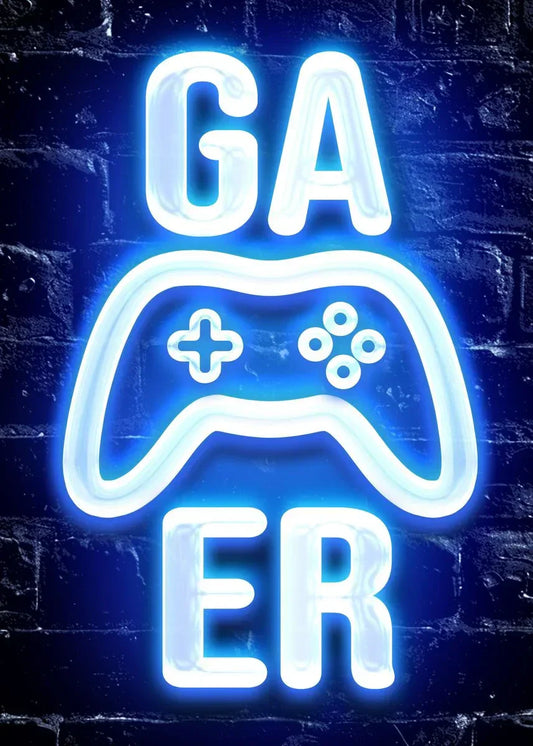 Gamer Canvas Wall Art โ Game Controller Prints for Living Room & Gaming Setup