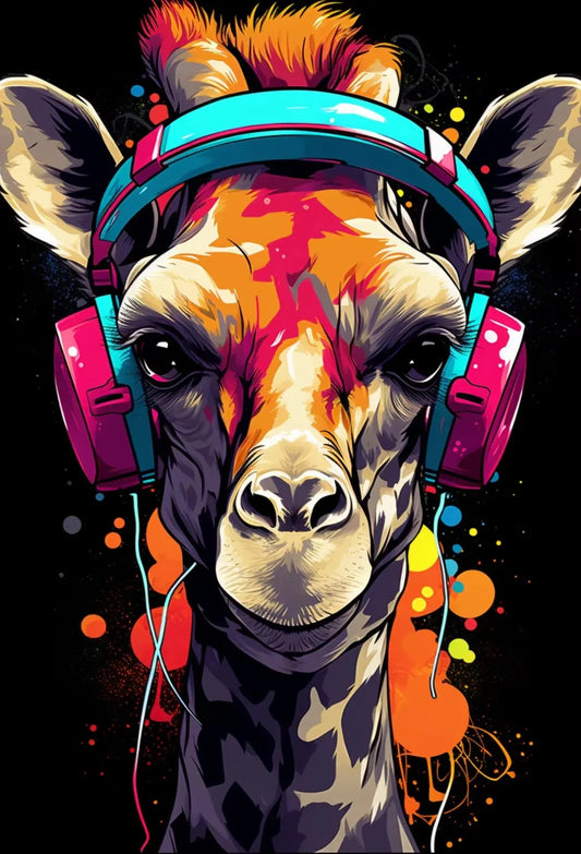 Animal Gamer Poster Set โ Graffiti Style Canvas Wall Art for Teen & Gaming Room Decor