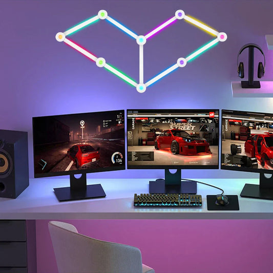 Wiscolor LED RGB Smart Wall Light โ DIY Ambient Light Bar with Music Sync & APP Control