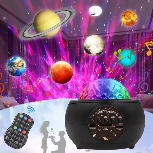 Galaxy Projector โ Star Projector with Bluetooth Speaker & Night Light for Bedroom and Gaming Room