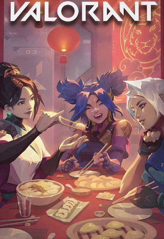 Popular Video Shooter Game Valorant Poster โ Canvas Wall Art for Gaming Room Decor