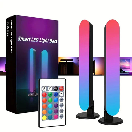 RGB Pickup Light – USB Rechargeable Music Rhythm Light Bar for Desktop & Holiday Decoration
